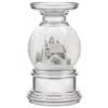 Haute Decor 7.5 in. Log Cabin Snowburst Animated Snow Globe Candleholder Log Cabin