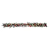 Haute Decor 9 ft. Pre-Lit LED Artificial Frosted Garland with Ornaments