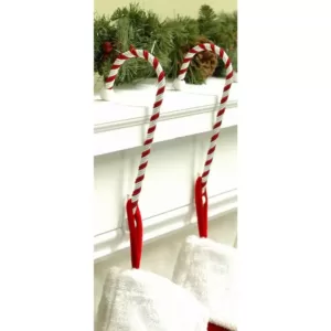 Haute Decor Candy Cane Stocking Holders (2-Pack)