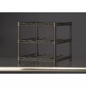 HDX 12-Bottle Black Floor Wine Rack