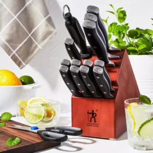 Henckels Forged Accent 15-Piece Steel Knife Block Set