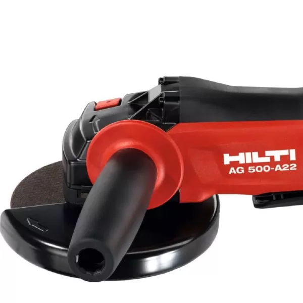 Hilti 22-Volt Cordless, Brushless 5 in. Angle Grinder AG 500 A22 with Kwik Lock