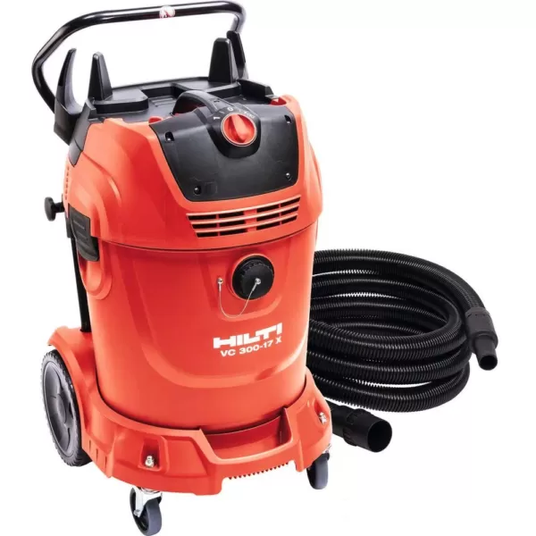 Hilti 16 ft. Hose and 300 CFM VC 300-17X Universal 17 Gal. Wet Dry Vacuum Cleaner with Auto Filter Cleaner