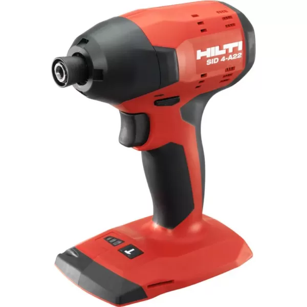 Hilti 22-Volt Lithium-Ion 1/4 in. Hex Cordless Brushless SID 4 Impact Driver with 3 gear speed and Case