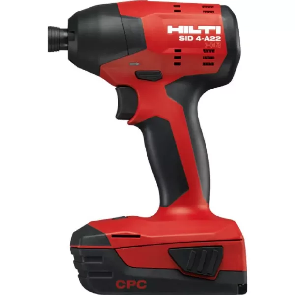 Hilti 22-Volt Lithium-Ion 1/4 in. Hex Cordless Brushless SID 4 Compact Impact Driver with 3 gear speed  (No Bag)