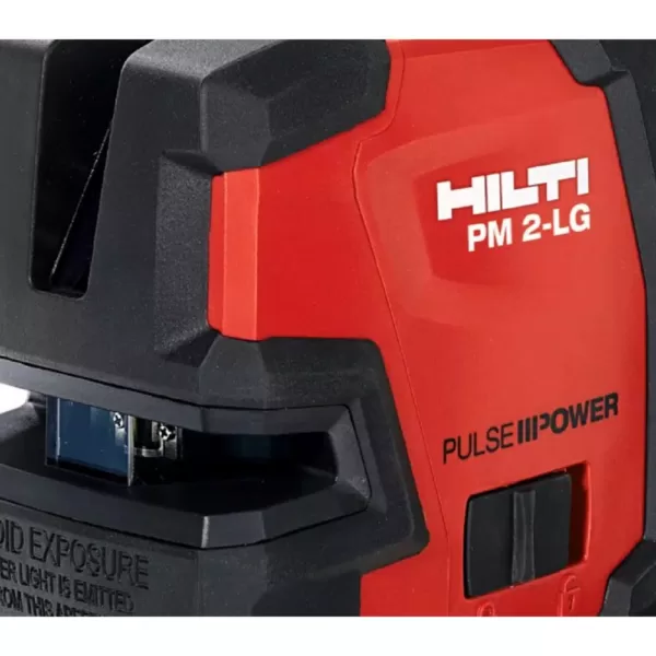 Hilti 66 ft. PM 2-LG Green Beam Line Laser Level with (2) AA Batteries