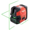 Hilti 66 ft. PM 2-LG Green Beam Line Laser Level with (2) AA Batteries