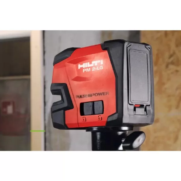 Hilti 66 ft. PM 2-LG Green Beam Line Laser Level with (2) AA Batteries