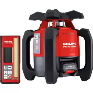 Hilti PR-30-HVSG A12, 33 ft. Self Rotating Green Laser Level Including Lithium-Ion Battery and Charger