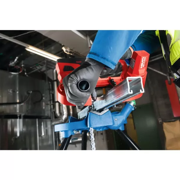 Hilti 22-Volt SB 4 Lithium-Ion Cordless Band Saw with Two 4.0 Ah Batteries, Charger, Rafter Holder, 10/14 TPI Blade and Bag