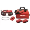 Hilti 22-Volt SB 4-A22 Cordless Band Saw Kit Includes 3-Pack of 14 TPI / 18 TPI Teeth Blades, Battery, Charger and Tool Bag