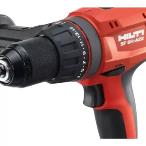 Hilti 22-Volt Lithium-Ion Cordless 1/2 in. Hammer Drill Driver SF 6H-A with Active Torque Control (Tool-Only)