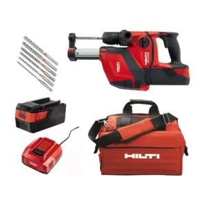 Hilti 36-Volt B36/5.2 Lithium-Ion 1/2 in. SDS Plus Cordless Rotary Hammer TE 6-A36 Industrial with DRS Kit