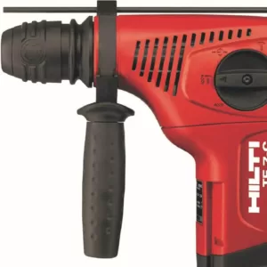 Hilti 6 Amp 120-Volt Corded SDS-Plus TE-7C Concrete Rotary Hammer Drill with Flat Chisel and TE-CX M4 Bit Set