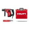 Hilti 6 Amp 120-Volt Corded SDS-Plus TE-7C Concrete Rotary Hammer Drill with Flat Chisel and TE-CX M4 Bit Set