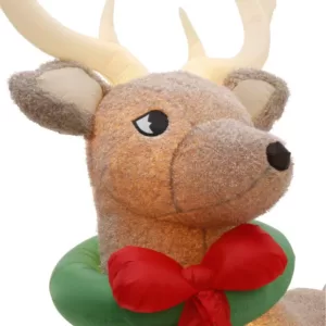 Home Accents Holiday 11 ft. Pre-Lit Giant Airblown Inflatable Fuzzy Reindeer