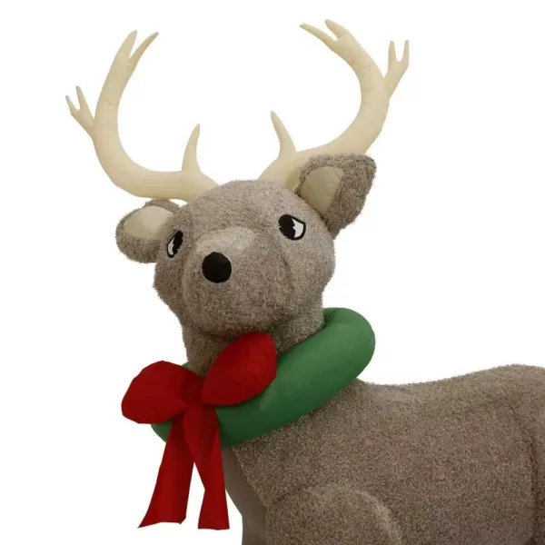 Home Accents Holiday 11 ft. Pre-Lit Giant Airblown Inflatable Fuzzy Reindeer