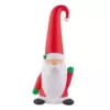 Home Accents Holiday 5 ft. Inflatable Fuzzy Plush Gnome with Curved Hat