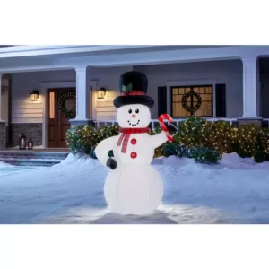 Home Accents Holiday 6.5 ft. Inflatable Snowman