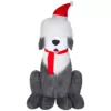 Home Accents Holiday 7 ft. Inflatable Fuzzy Plush Sheep Dog