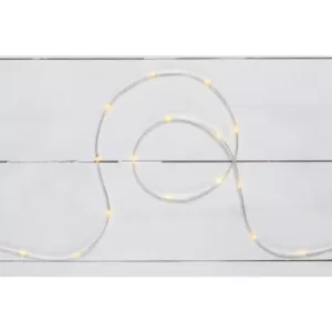 Home Accents Holiday 26 ft. 100-Light LED Warm White Battery Operated Micro Dot Rope Light