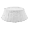 Home Accents Holiday 27 in. D White Wicker Christmas Tree Collar