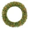 Home Accents Holiday 48 in. Dia Green Pre-Lit Incandescent Light Norwood Fir Artificial Christmas Wreath with 200-Lights