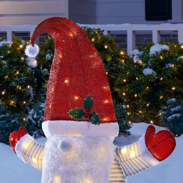 Home Accents Holiday 3 ft. Yuletide Lane LED Large Christmas Gnome