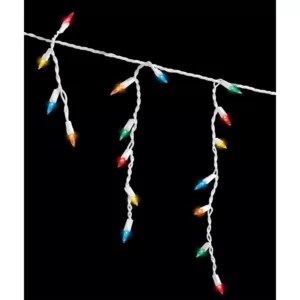 Home Accents Holiday Super Bright 54-Light Smooth Constant-On LED Mini Warm White Icicle Lights (Set of 4)