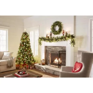 Home Accents Holiday 7.5 ft Alexander Pine Pre-Lit LED Artificial Christmas Tree with 550 SureBright Warm White Lights