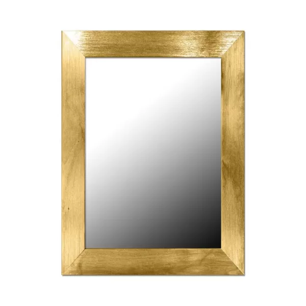 Home Basics Small Rectangle Gold Novelty Mirror (18 in. H x 0.62 in. W)