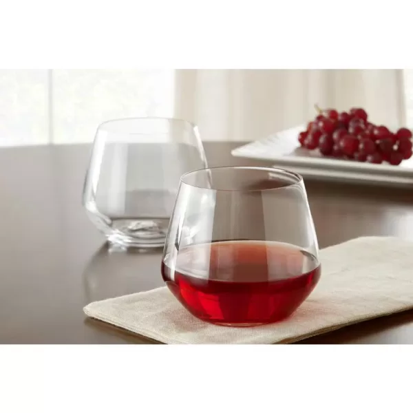 Home Decorators Collection Genoa 18.5 oz. Lead-Free Crystal Stemless Wine Glasses (Set of 8)