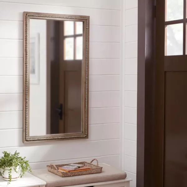 Home Decorators Collection Large Rectangle Brown Antiqued Classic Accent Mirror (41 in. H x 23 in. W)