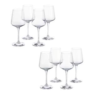 Home Decorators Collection Genoa 15.5 fl. oz. Lead-Free Crystal White Wine Glasses (Set of 8)