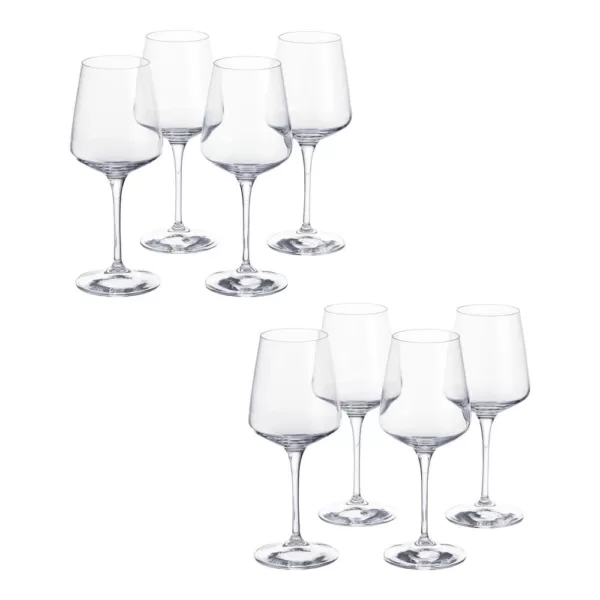 Home Decorators Collection Genoa 15.5 fl. oz. Lead-Free Crystal White Wine Glasses (Set of 8)