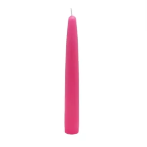 Zest Candle 6 in. Hot Pink Taper Candles (12-Set)