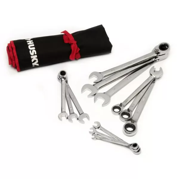 Husky Master SAE Reversible Ratcheting Wrench Set (12-Piece)