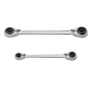 Husky Metric Quad Drive Ratcheting Wrench Set (2-Piece)