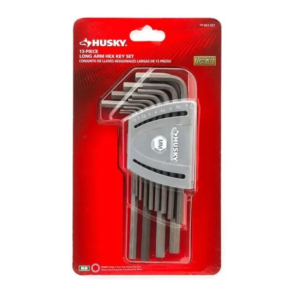 Husky Metric Long Arm Hex Key Set (13-Piece)