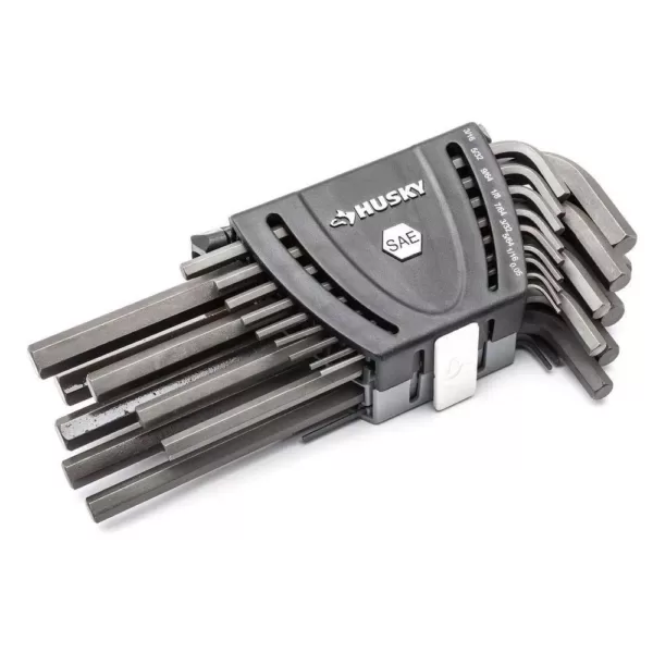 Husky SAE/Metric T-Handle and Long Arm Hex Key Set (40-Piece)