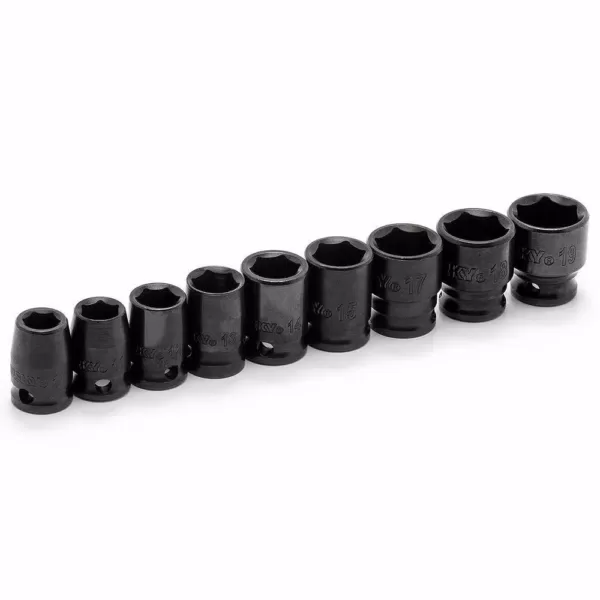 Husky 3/8 in. Drive Standard Metric Impact Socket Set (9-Piece)