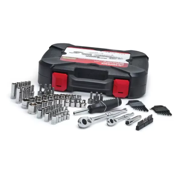 Husky Mechanics Tool Set (92-Piece) with 3/8 in. Drive Pass-Thru Starter Set (11-Piece)