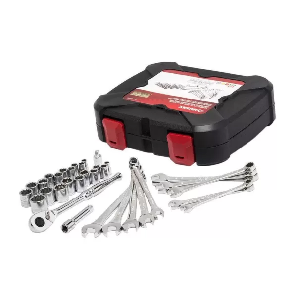 Husky 1/4 in. and 3/8 in. Drive Universal Mechanics Tool Set (33-Piece)