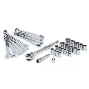 Husky 1/4 in. and 3/8 in. Drive Universal Mechanics Tool Set (33-Piece)