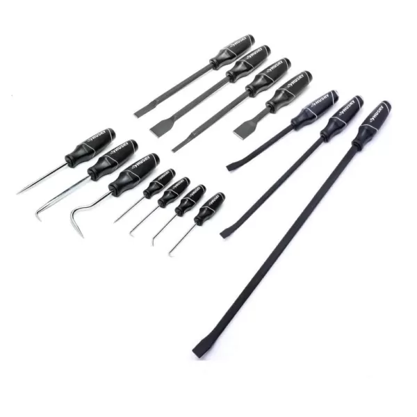 Husky Hook, Pick, Scraper and Pry Bar Set (14-Piece)