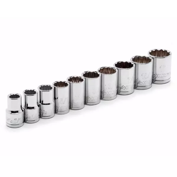 Husky 1/2 in. Drive Ratchet and SAE/MM Socket Set (22-Piece)