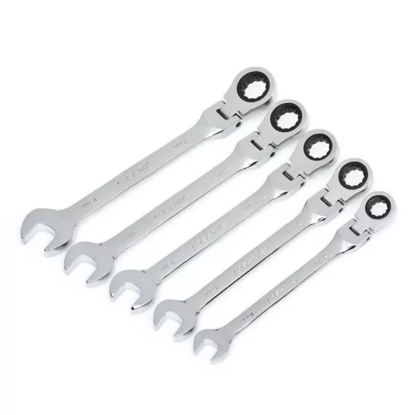 Husky MM Flex Ratcheting Wrench Set (5-Piece)