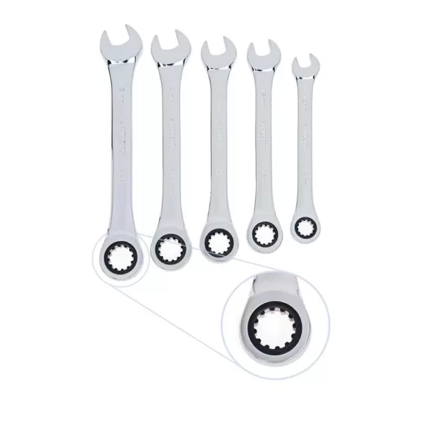 Husky Ratcheting Combination Wrench Set, SAE/MM (10-Piece)