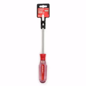 Husky 1/4 in. x 6 in. Square Shaft Standard Slotted Screwdriver