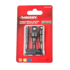 Husky 3 in. Impact Socket Adapter Set (3-Piece)